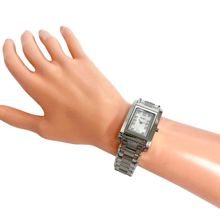 【新品電池】フェンディ シェル文字盤 ループ 腕時計 ダイヤ10P 7600L