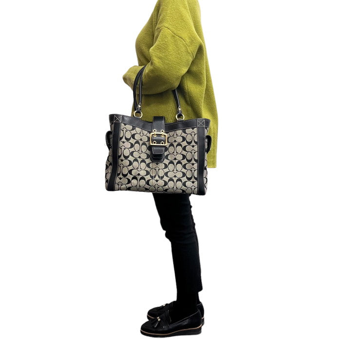 【COACH/コーチ】 シグネチャー 5624 ハンドバッグ キャンバス/レザー 黒×ベージュ レディース【中古】【真子質店】【NN】




【Ix】