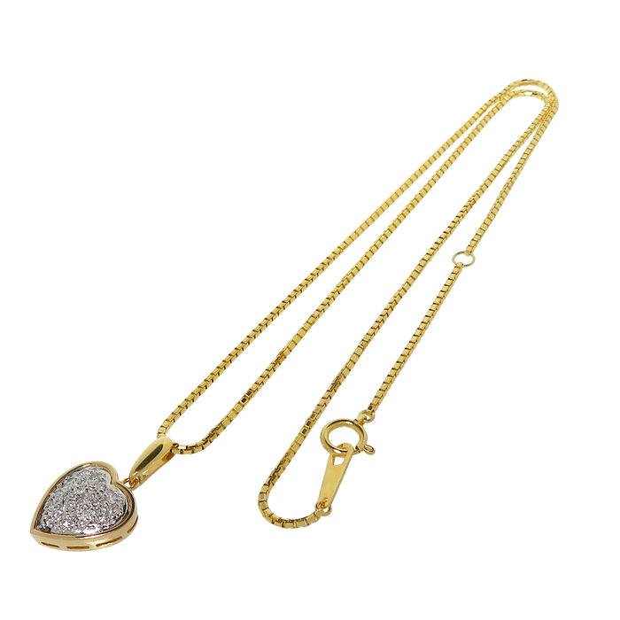 ダイヤモンド 計0.18ct ネックレス K18ゴールド 18金/Pt900プラチナ 7.3g 39cm レディース
【中古】【真子質店】【NN】




【DYx】