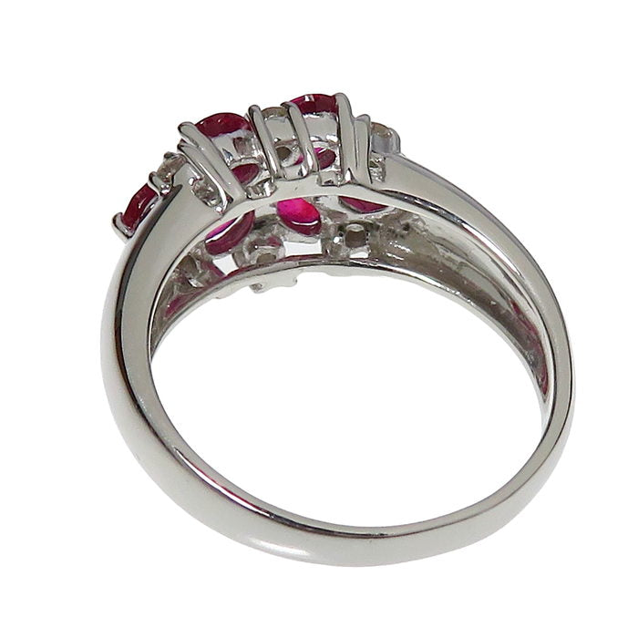 10号 仕上げ済 ルビー 計1.42ct ダイヤモンド 計0.14ct リング・指輪 