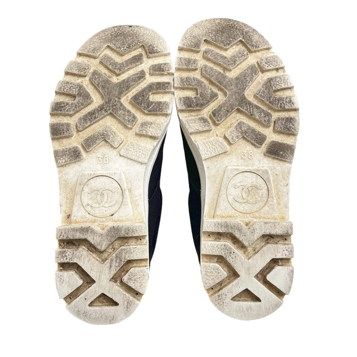 CHANEL/シャネル】 スニーカー キャンバス 白×黒 レディース CHANEL/シャネル】 スニーカー キャンバス 白×黒 レディース