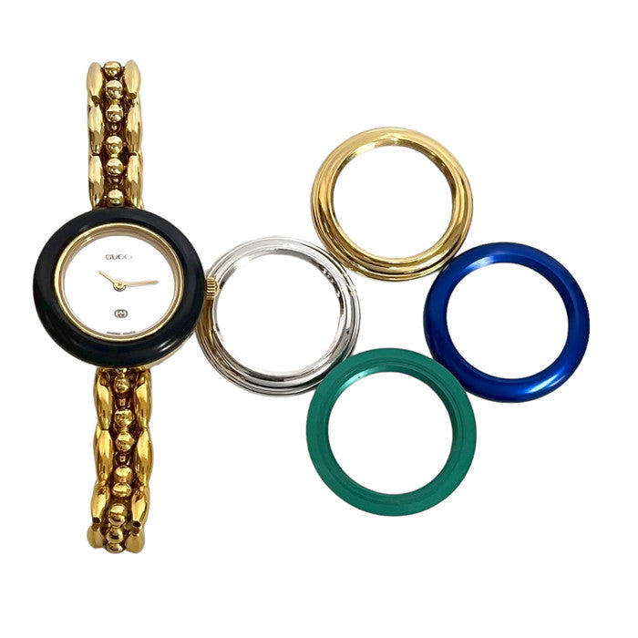 【GUCCI/グッチ】 11/12  チェンジベゼル5P  腕時計 GP クオーツ 白文字盤 レディース
【中古】【真子質店】【NN】




【TMoMa】