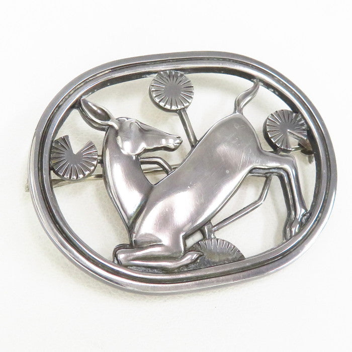 Georg Jensen/ジョージジェンセン】 鹿モチーフ ブローチ シルバー925