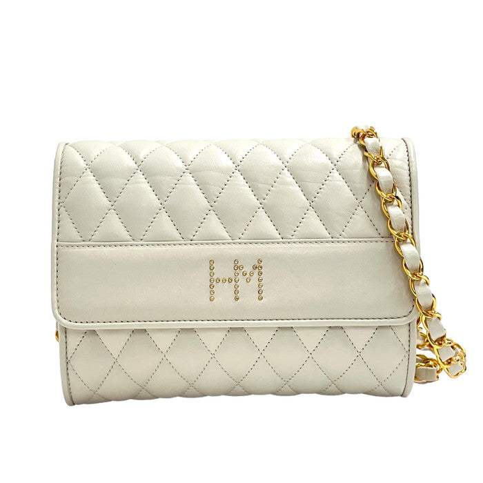 【HANAE MORI 森英恵/ハナエモリ】 チェーン ショルダーバッグ レザー 白 レディース【中古】【真子質店】【NN】




【Ix】