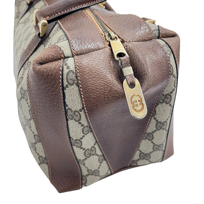 GUCCI/グッチ】 ミニボストンバッグ ハンドバッグ GGプラス ブラウン系 