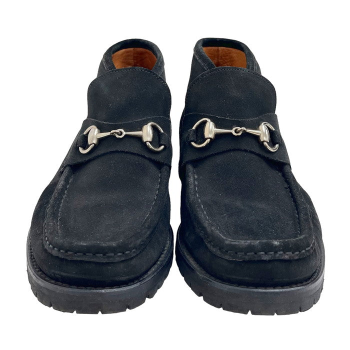GUCCI/グッチ】 ホースビット ショートブーツ ブーツ 黒 メンズ【中古