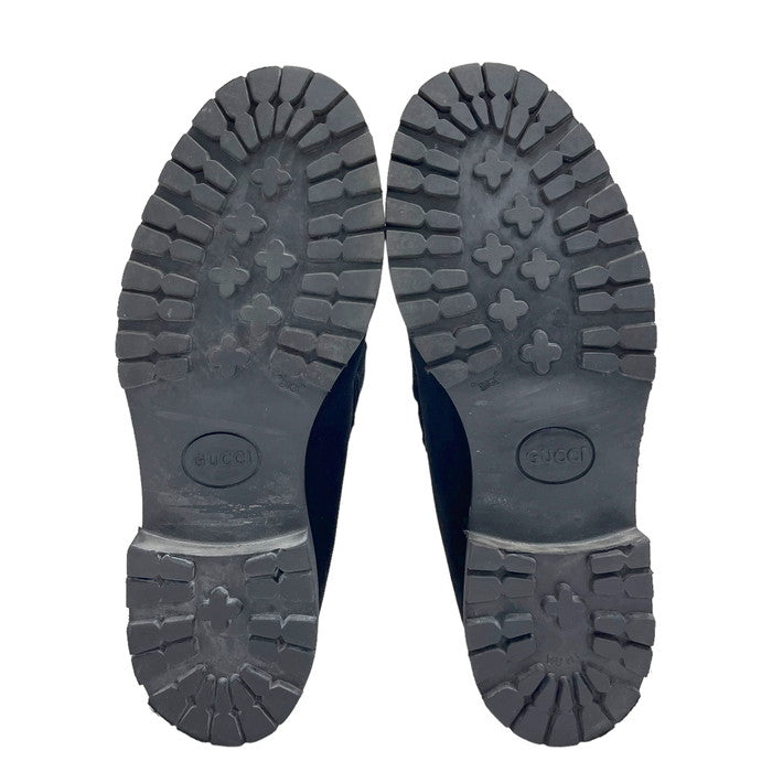 GUCCI/グッチ】 ホースビット ショートブーツ ブーツ 黒 メンズ【中古