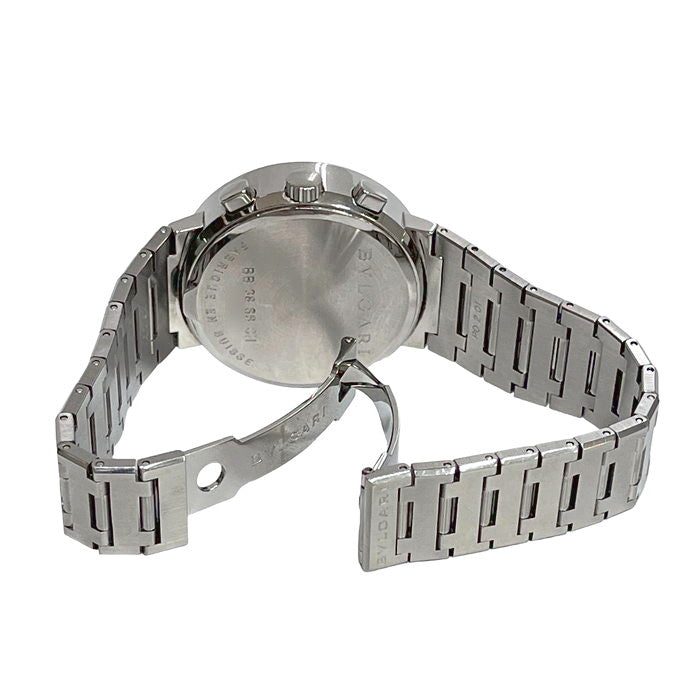 【BVLGARI】ブルガリ ブルガリブルガリ BB38SSDCH ステンレススチール 自動巻き クロノグラフ メンズ 黒文字盤 腕時計