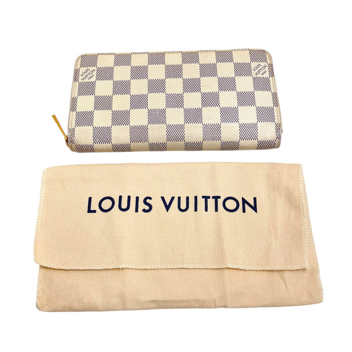 LOUIS VUITTON/ルイ・ヴィトン】 ジッピーウォレット ダミエ・アズール N60019 長財布 白 レディース【中古】【真子質店 –  真子質店 PawnShopMAKO