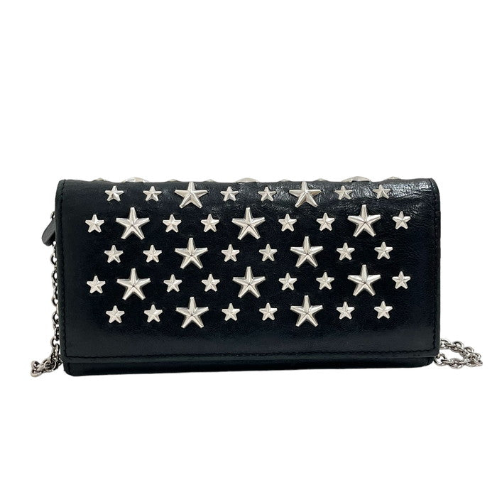 【JIMMY CHOO/ジミーチュウ】 スタースタッズ チェーンウォレット 長財布 黒 レディース【中古】【真子質店】【GD】




【Mox】