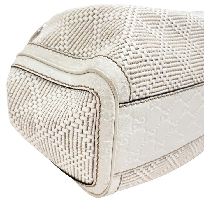 GUCCI/グッチ】 スーキー 211944 編み込み トートバッグ 白 レディース 