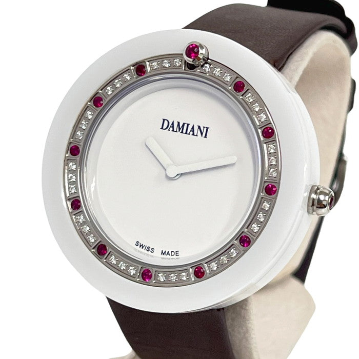 【Damiani/ダミアーニ】 ベルエポック BCLSRW37 腕時計 セラミック/レザー/ダイヤモンド/ルビー クオーツ ホワイト/ブラウン レディース
【中古】【真子質店】【GD】




【YDMa】
