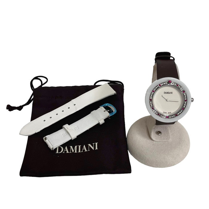 【Damiani/ダミアーニ】 ベルエポック BCLSRW37 腕時計 セラミック/レザー/ダイヤモンド/ルビー クオーツ ホワイト/ブラウン レディース
【中古】【真子質店】【GD】




【YDMa】