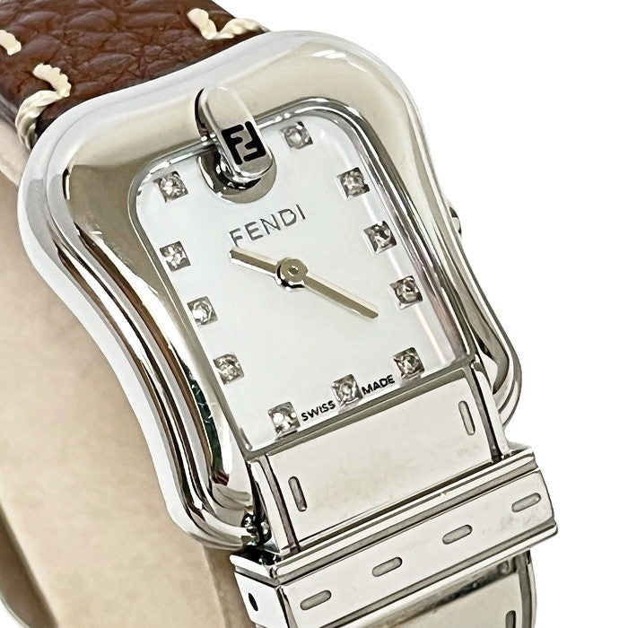 【FENDI/フェンディ】 オロロジ 3800L 腕時計 ステンレススチール/レザー/ダイヤモンド11P クオーツ シェル文字盤 レディース
【中古】【真子質店】【GD】




【TKMo】