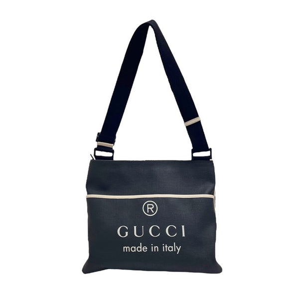 GUCCI/グッチ】 162904 ロゴモチーフ ショルダーバッグ PVC ブラック/アイボリー ユニセックス【中古】【真子質店】【GD】 –  真子質店 PawnShopMAKO