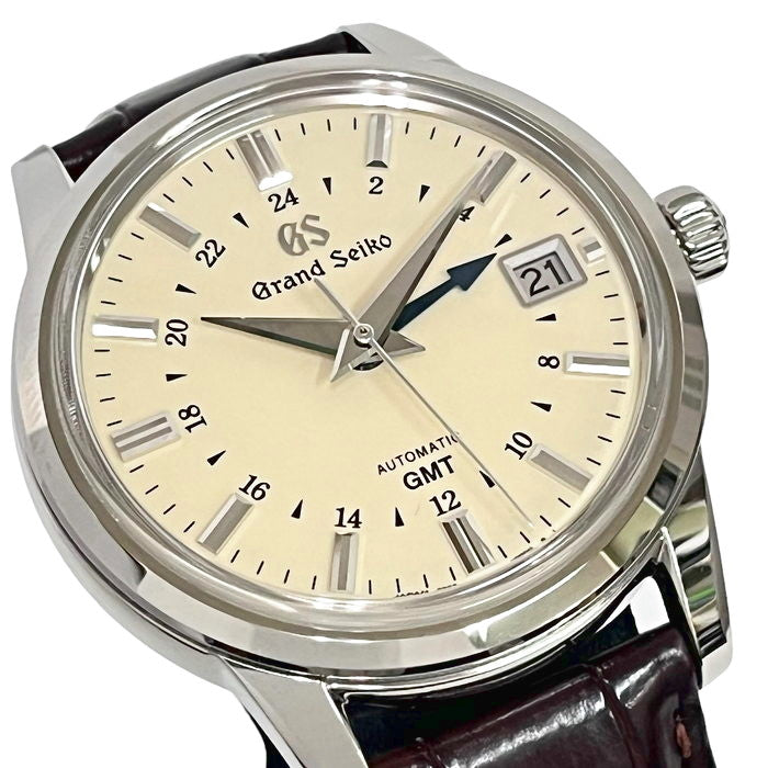 SEIKO/セイコー】 グランドセイコー メカニカル SBGM221(9S66-00A0) GMT 腕時計 ステンレススチール/クロコダイ –  真子質店 PawnShopMAKO