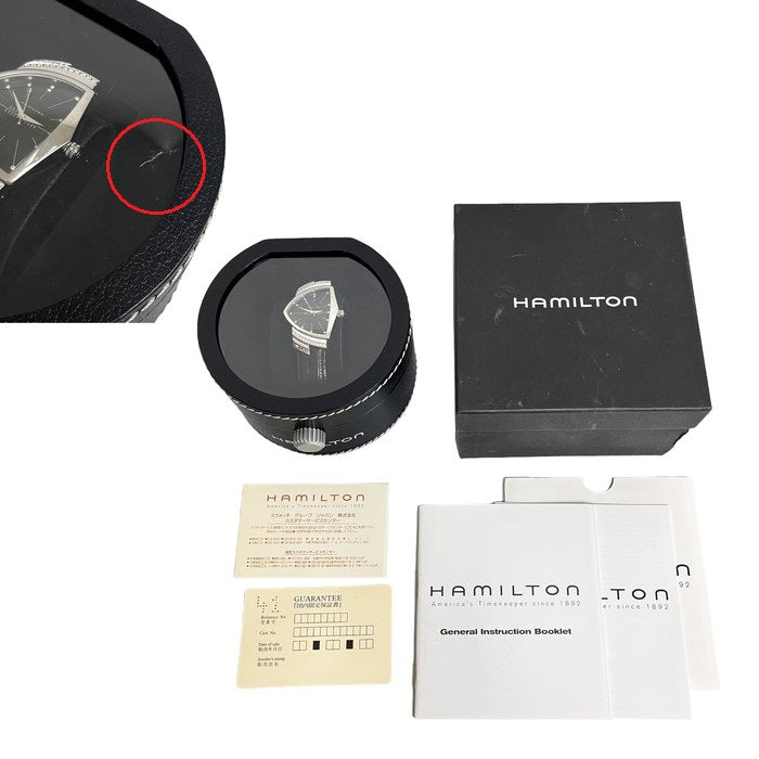 【HAMILTON/ハミルトン】 ベンチュラ H244610 ダイヤベゼル 腕時計 ステンレススチール/レザー/ダイヤモンド クオーツ 黒文字盤 メンズ
【中古】【真子質店】【GD】




【DDx】