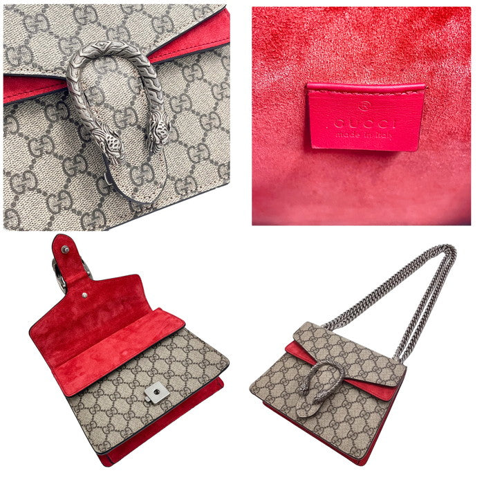 GUCCI/グッチ】 ディオニュソス 421970 ミニチェーン ショルダーバッグ GGスプリームキャンバス/PVC/スウェード ベージュ –  真子質店 PawnShopMAKO