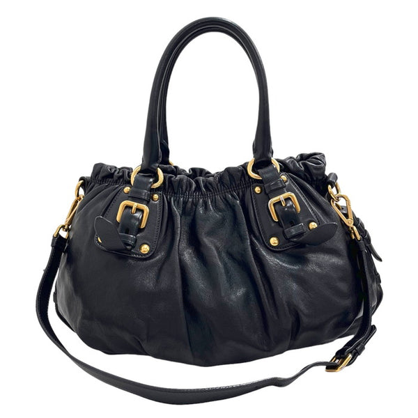 【PRADA/プラダ】 BR4259 ギャザー ショルダーバッグ 2WAY ハンドバッグ レザー ブラック レディース【中古】【真子質店】【GD】




【TMix】