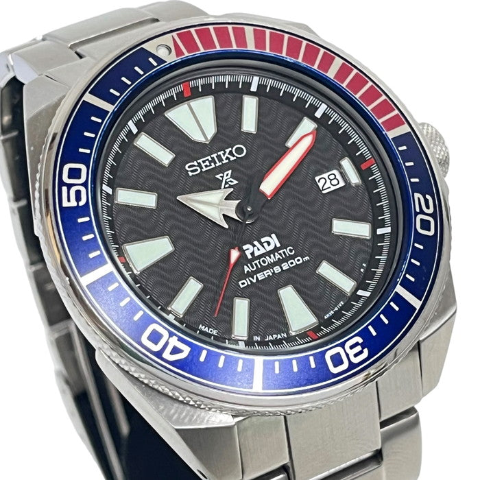 【SEIKO/セイコー】 プロスペックス ダイバース200m PADIコラボ 4R35-01X0  ペプシベゼル 腕時計 ステンレススチール 自動巻き/オートマ 黒文字盤/赤青 メンズ
【中古】【真子質店】【GD】




【TDx】