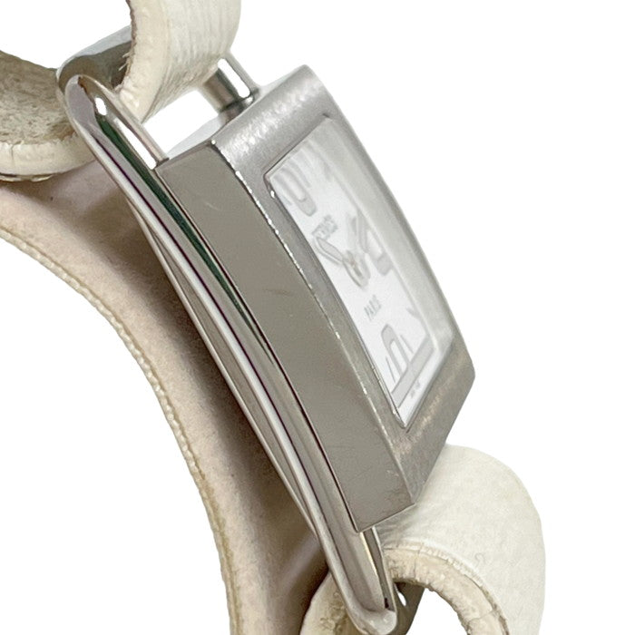 HERMES/エルメス】 バレニア BA1.210 本革 腕時計 ステンレススチール