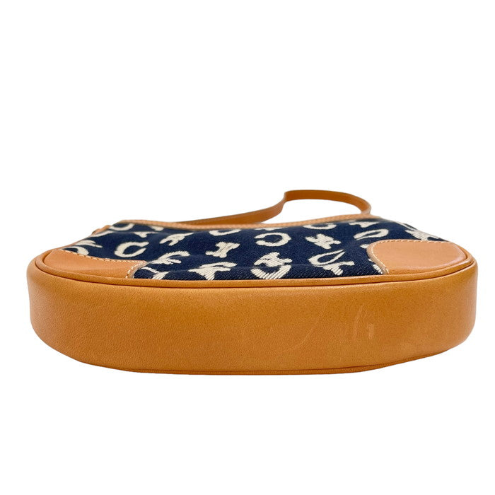 正規品 CELINE アクセサリーポーチ ハンドバッグ Cマカダム デニム