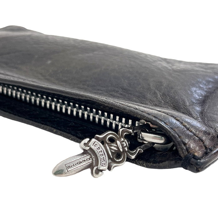CHROME HEARTS/クロムハーツ】 ダガージップ コインケース レザー 黒 