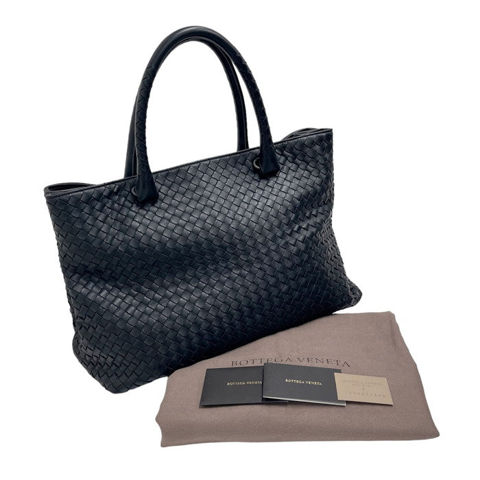 BOTTEGAVENETA/ボッテガヴェネタ】 イントレチャート トートバッグ レザー 黒 ユニセックス【中古】【真子質店】【GD】 【K –  真子質店 PawnShopMAKO