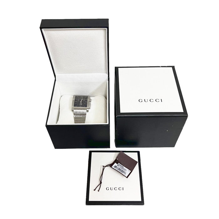 GUCCI/グッチ】 Gメトロ 8600M/YAD86309 クロノ 腕時計 ステンレススチール クオーツ 黒文字盤 メンズ 【中古】【真 –  真子質店 PawnShopMAKO