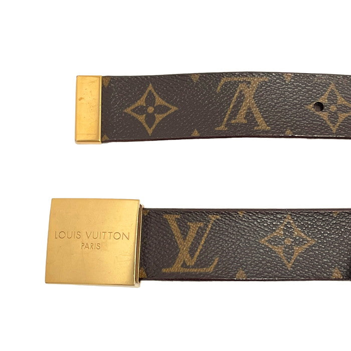 LOUIS VUITTON/ルイ・ヴィトン】 モノグラム M6800 サンチュール・キャレ ベルト ブラウン メンズ【中古】【真子質店 – 真子質店  PawnShopMAKO