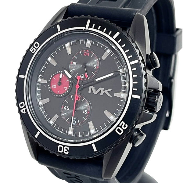 【Michael Kors/マイケルコース】 MK-8377 クロノグラフ 腕時計 ステンレススチール/ラバー クオーツ 黒文字盤 メンズ
【中古】【真子質店】【NN】




【YY】