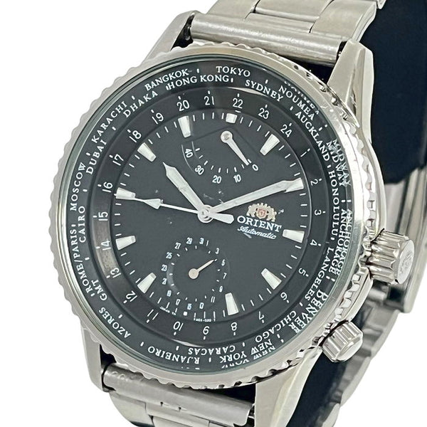 【ORIENT/オリエント】 FA-02C6CA クロノグラフ　パワーリザーブ 腕時計 ステンレススチール 自動巻き/オートマ 黒文字盤 メンズ
【中古】【真子質店】【NN】




【IDMa】