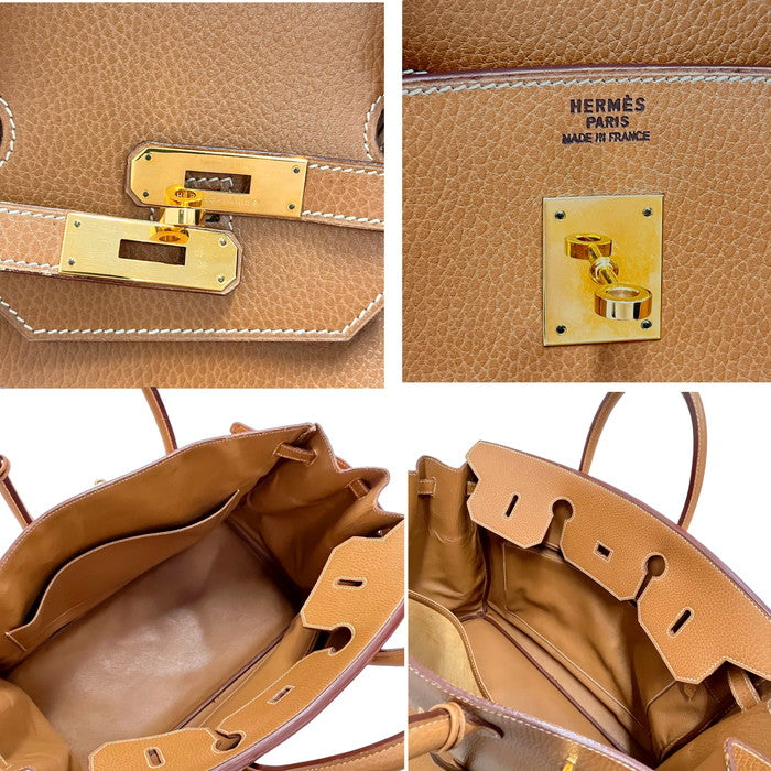 HERMES エルメス バーキン40 ハンドバッグ ブラウン トリヨン