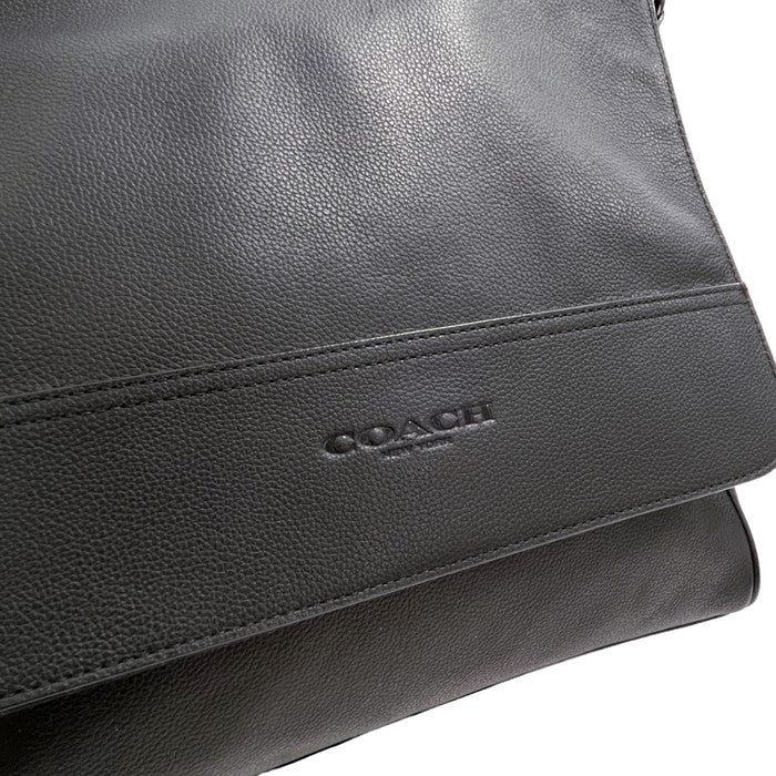 【COACH/コーチ】 メッセンジャーバッグ　斜め掛け ショルダーバッグ レザー 黒 ユニセックス【中古】【真子質店】【GD】




【Mox】