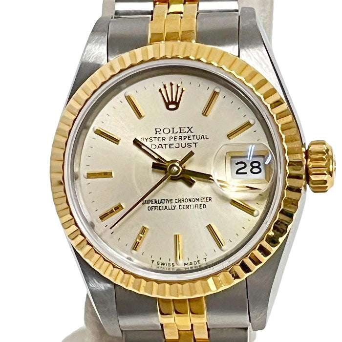 純正品 ROLEX ロレックス□69173（79173） 有り難い K18YG/SS レディース デイトジャスト コマ 駒 ステンレス×