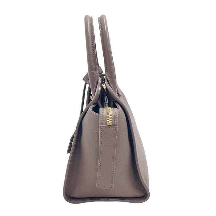【SAINT LAURENT/サンローラン】 635346 ダウンタウンベイビー 2way ハンドバッグ レザー グレージュ  レディース【中古】【真子質店】【BL】, 【IMaDx】