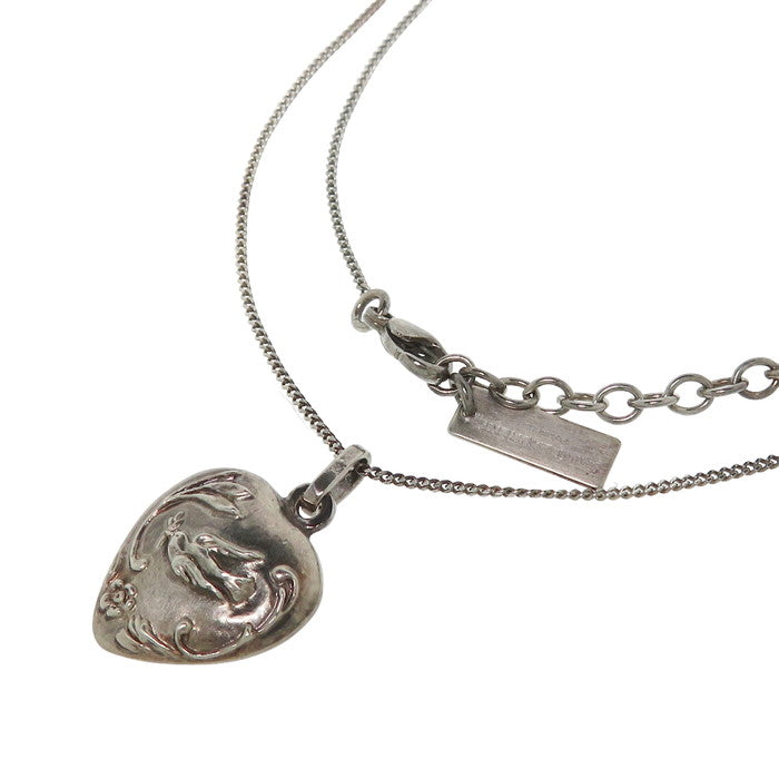 SAINT LAURENT/サンローラン】 ハートモチーフ ネックレス メタル 7.0g  