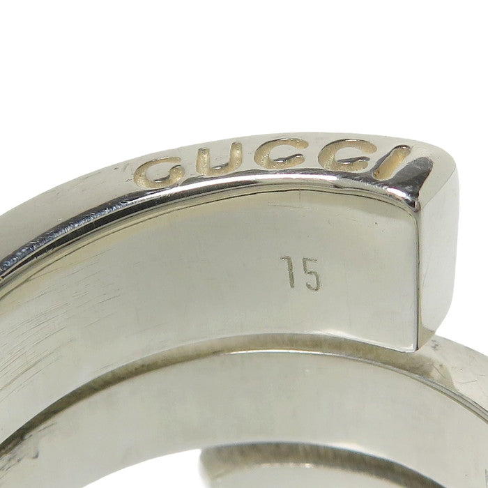 15号【GUCCI/グッチ】 Gロゴ スネークリング リング・指輪 シルバー925