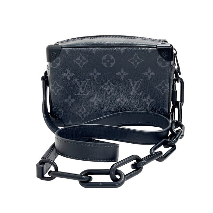 【LOUIS VUITTON/ルイ・ヴィトン】 モノグラムエクリプス M44735 ミニ ソフトトランク ショルダーバッグ ブラック  メンズ【中古】【真子質店】【GD】, 【TYTS】