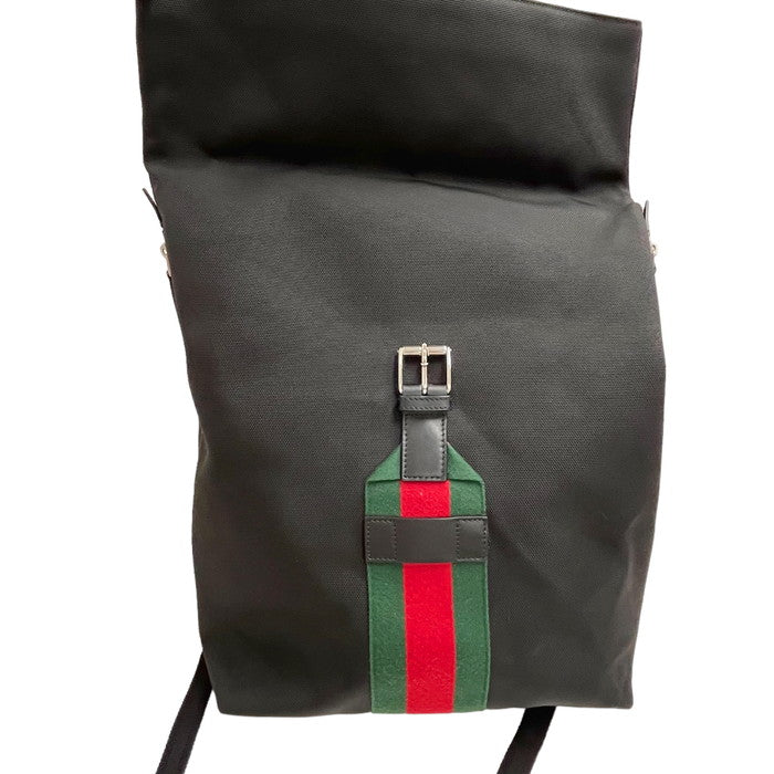 GUCCI/グッチ】 シェリー 337075 バックパック リュック・デイパック/テクノキャンバス ブラック ユニセックス【中古】【真子質 –  真子質店 PawnShopMAKO