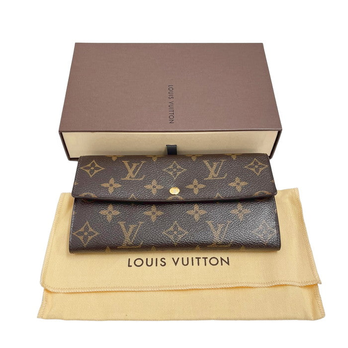 LOUIS VUITTON/ルイ・ヴィトン】 ポルトフォイユ・サラ モノグラム M61734 長財布 ブラウン ユニセックス【中古】【真子 –  真子質店 PawnShopMAKO