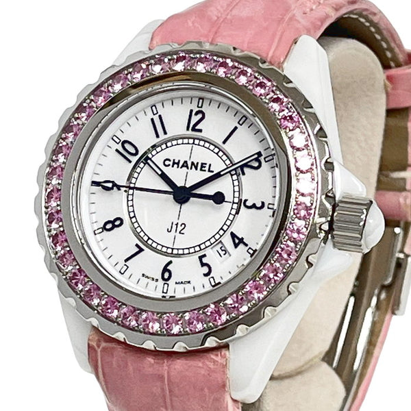【CHANEL/シャネル】 J12 H1336  腕時計 ピンクサファイア/ステンレススチール/セラミック/レザー クオーツ 白文字盤 レディース
【中古】【真子質店】【GD】




【TMaIx】