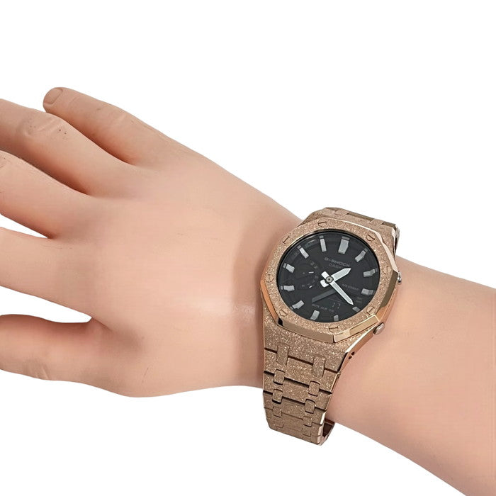 売り切り　カシオークga-2100 フルメタル！　ローズゴールド　gショック 進化するフルメタル化：G-SHOCK2100シリーズが贈る、未来を切り