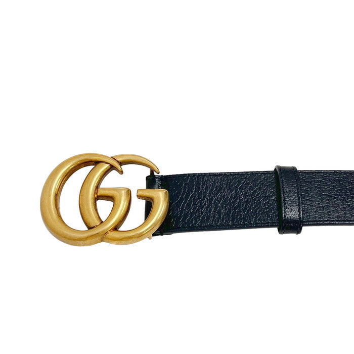 GUCCI/グッチ】 GGマーモント 406831 ダブルGバックル ベルト GP 