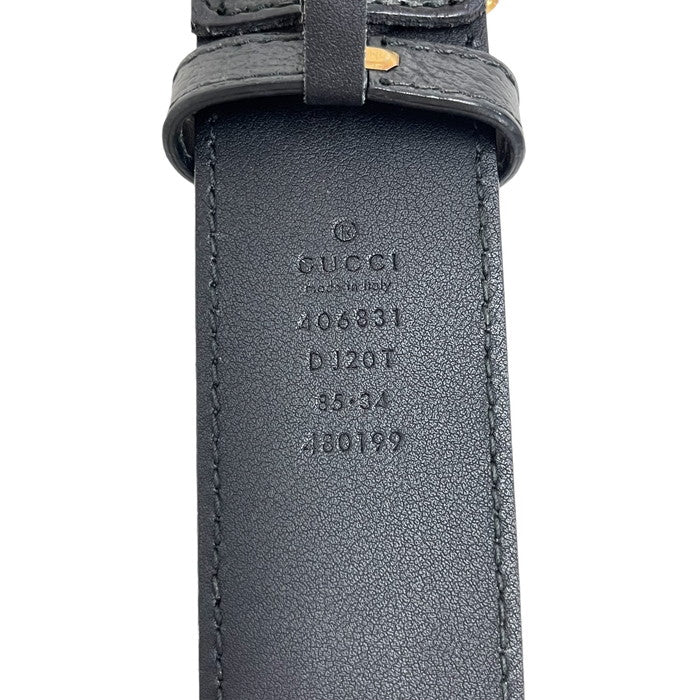 GUCCI/グッチ】 GGマーモント 406831 ダブルGバックル ベルト GP