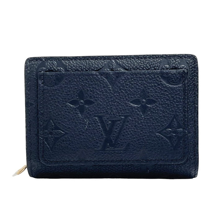 【LOUIS VUITTON/ルイ・ヴィトン】 ポルトフォイユ・クレア モノグラムアンプラント M80151 二つ折り財布 ブラック  ユニセックス【中古】【真子質店】【BL】, 【MixMa】