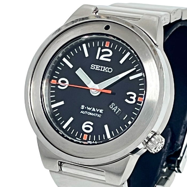 【SEIKO/セイコー】 7S26-0300  S-WAVE ラウンドデイデイト   腕時計 ステンレススチール 自動巻き/オートマ 黒文字盤 メンズ
【中古】【真子質店】【NN】




【KK】