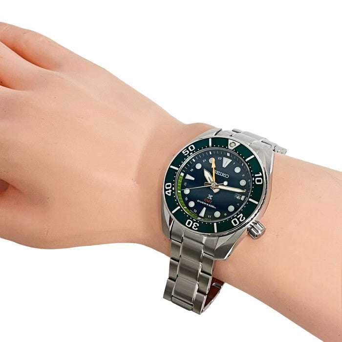 【SEIKO/セイコー】 プロスペックス GMT　グリーン SBPK001/5K65-0AA0  腕時計 ステンレススチール クオーツ 緑文字盤 メンズ
【中古】【真子質店】【GD】




【DMoY】