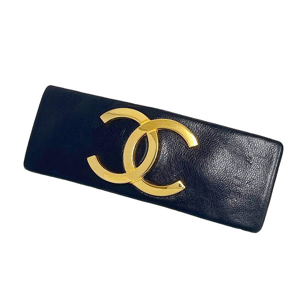 【CHANEL/シャネル】 ココマーク   バレッタ レザー/GP ブラック レディース
【中古】【真子質店】【GD】




【Txx】