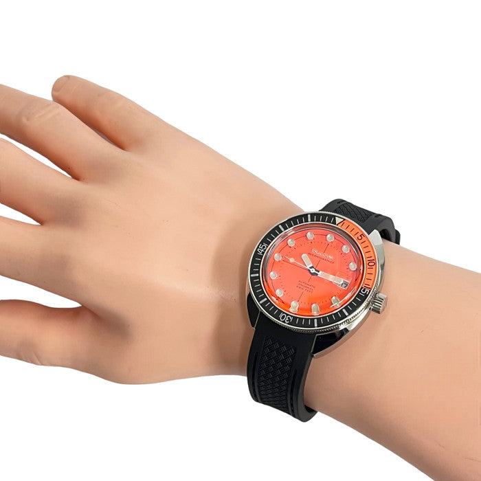 96B350  BULOVA/ブローバ オ－シャノグラファー デビルダイバー 復刻モデル 腕時計 ステンレススチール/ラバー 自動巻き/オートマ オレンジ文字盤 黒 メンズ
【中古】【真子質店】【GD】




【MoYI】